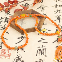 Load image into Gallery viewer, &lt;You&#39;s jewelry&gt;Exclusively customized SouthRedAgate sweater chain
