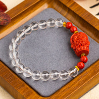 Load image into Gallery viewer, &lt;You&#39;s jewelry&gt;Exclusively customized white crystal cinnabar bracelet
