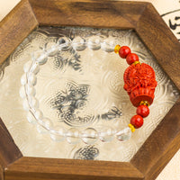Load image into Gallery viewer, &lt;You&#39;s jewelry&gt;Exclusively customized white crystal cinnabar bracelet
