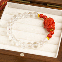 Load image into Gallery viewer, &lt;You&#39;s jewelry&gt;Exclusively customized white crystal cinnabar bracelet
