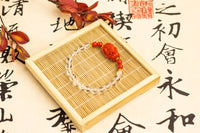 Load image into Gallery viewer, &lt;You&#39;s jewelry&gt;Exclusively customized white crystal cinnabar bracelet
