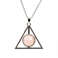 Load image into Gallery viewer, Triangular crystal necklace ins niche design high-end clavicle chain light luxury simple accessories pendant
