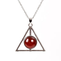 Load image into Gallery viewer, Triangular crystal necklace ins niche design high-end clavicle chain light luxury simple accessories pendant
