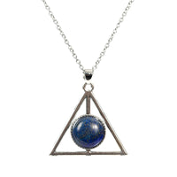 Load image into Gallery viewer, Triangular crystal necklace ins niche design high-end clavicle chain light luxury simple accessories pendant
