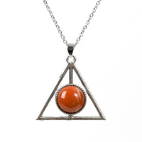 Load image into Gallery viewer, Triangular crystal necklace ins niche design high-end clavicle chain light luxury simple accessories pendant
