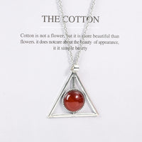 Load image into Gallery viewer, Triangular crystal necklace ins niche design high-end clavicle chain light luxury simple accessories pendant
