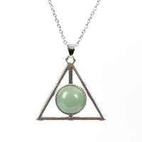 Load image into Gallery viewer, Triangular crystal necklace ins niche design high-end clavicle chain light luxury simple accessories pendant
